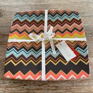 4pk MELAMINE DINNER PLARE Set Missoni for Target